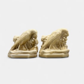 Pair or Rookwood Rook bookends.