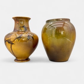 Two Rookwood Standard glaze items.