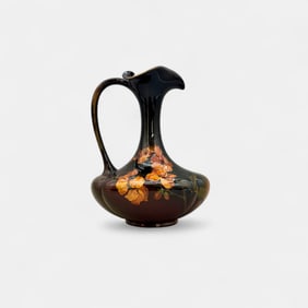 Rookwood Standard glaze floral ewer, Perkins, 1895