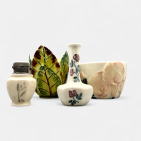 Four Rookwood Junior Decorator items from the late 1940's