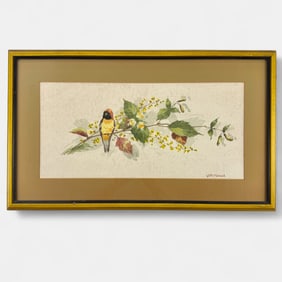 Watercolor by Rookwood artist William P. McDonald