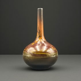 Rookwood Standard glaze vase, prunus blossoms.