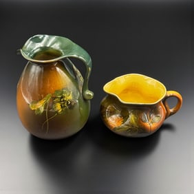 Two Rookwood Standard glaze pitchers.