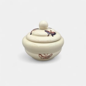 Rookwood covered box with butterfly decor, Junior Decorator.