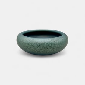Rookwood production bowl, blue-geen glaze1917.
