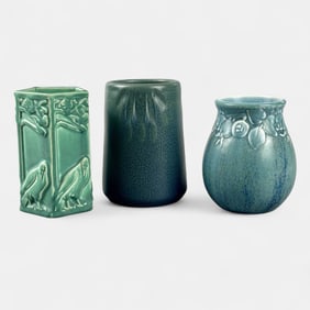 Three Rookwood production items.