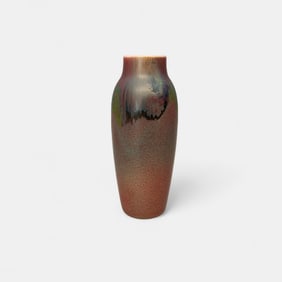 Rookwood Decorated Mat vase, abstract floral, Todd