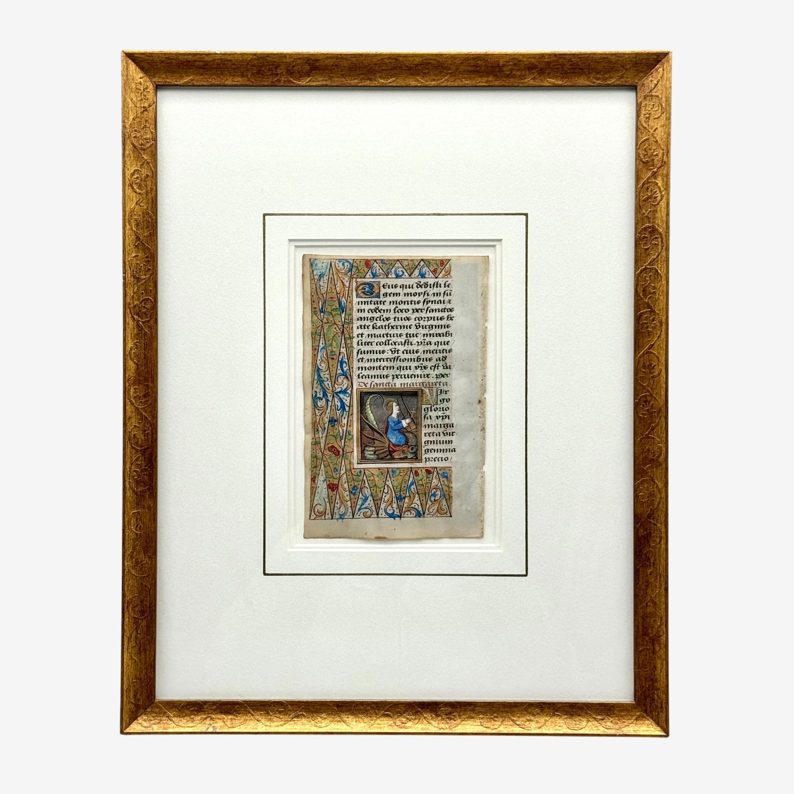 Illuminated Manuscript Leaf from Book of Hours