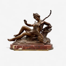 French 19th Century Bronze of Diana the Huntress