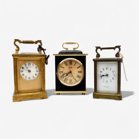 Three Carriage Clocks