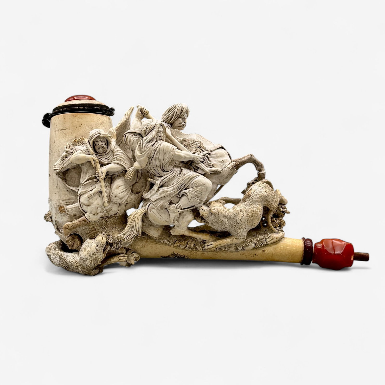 Fantastic Meerschaum Pipe with Horse/Riders (1 of 8)