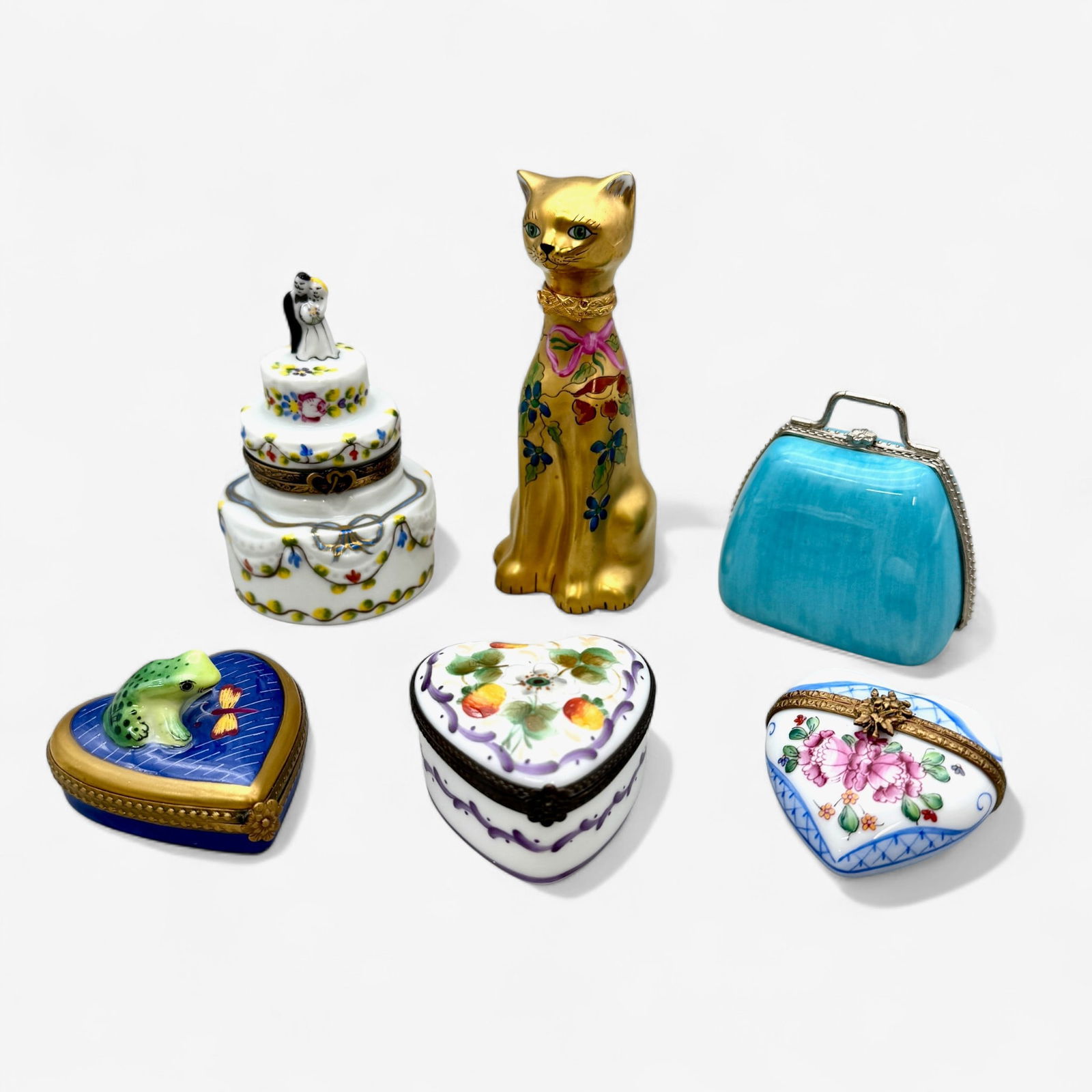 Group of Limoges Miniature boxes/figurines (1 of 11)