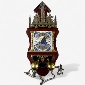 Delft Hand Painted Wall Clock