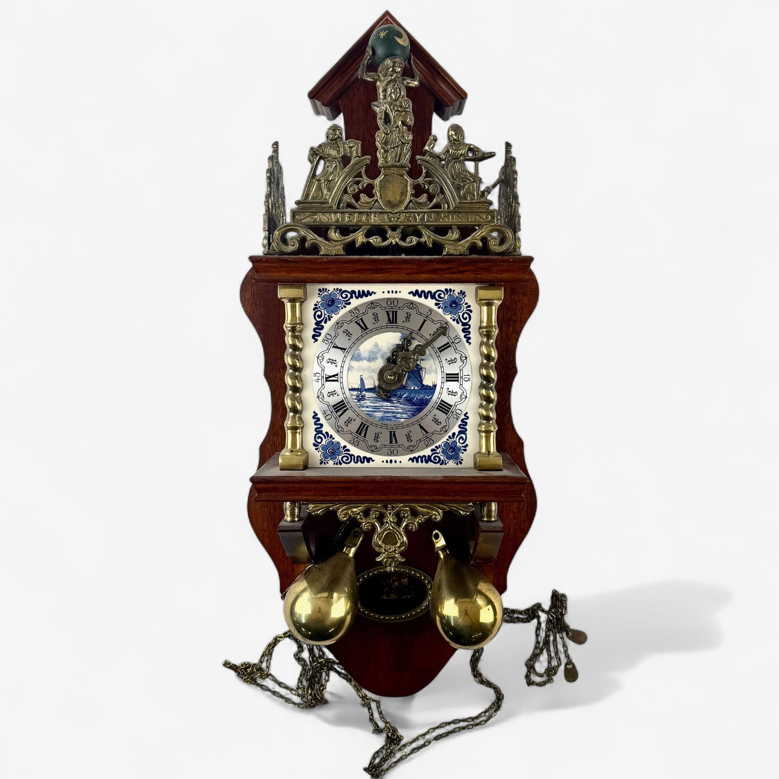 Delft Hand Painted Wall Clock (1 of 10)