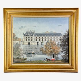 Michel Delacroix (French, 1933), Oil on Canvas