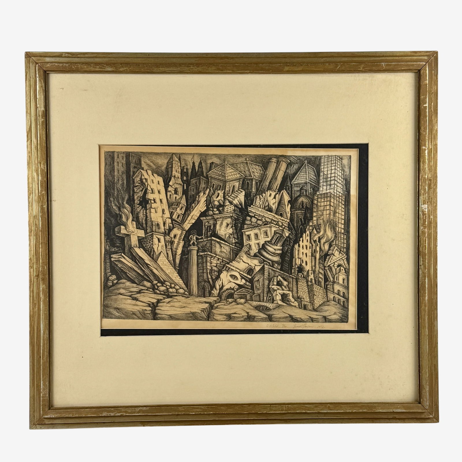 Juan O'Gorman, Lithograph, "El Dictador" (1 of 5)