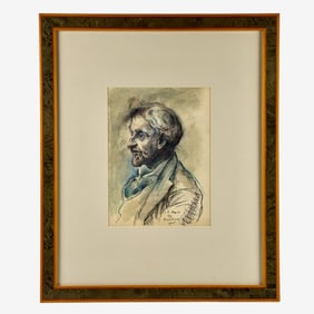 "I.E. Repin" Portrait by David Burliuk