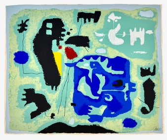 Willi Baumeister (German, 1889-1955) Silkscreen