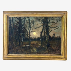 Moonlight Landscape by Max Weyl