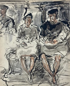 Women on Subway by Reginald Marsh