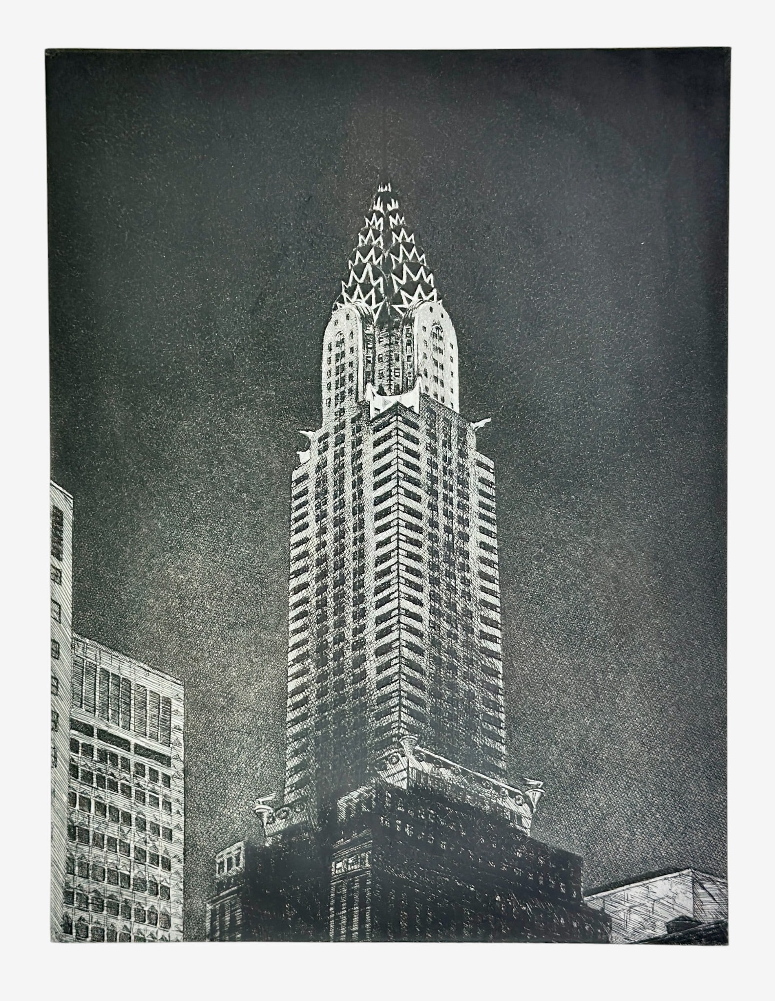 Chrysler Building Mezzotint by Frederick Mershimer (1 of 4)