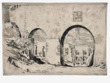 Pair of Etchings by Orville Houghton-Peets