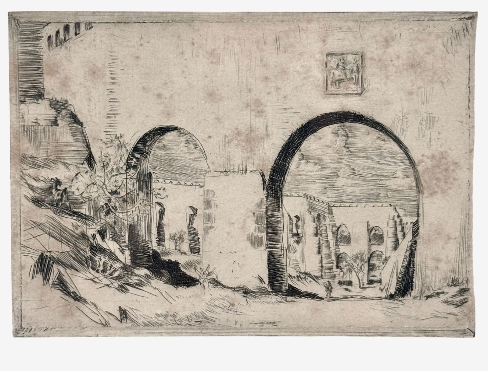 Pair of Etchings by Orville Houghton-Peets (1 of 5)