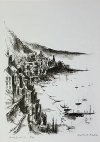 Robert Fabe Lithograph of a Coast