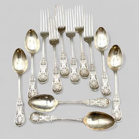 Group of Tiffany and Co. Sterling Forks and Spoons