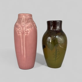 Two small Rookwood vases, Standard glaze and Mat.