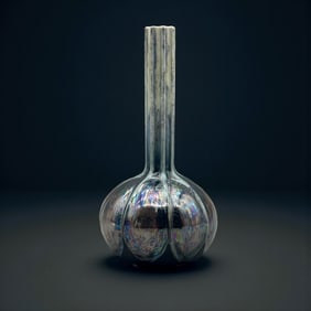 Taxile Doat for University City Pottery gourd shaped vase.