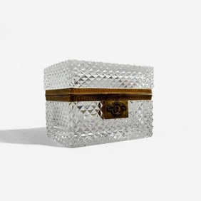 Baccarat Cut Glass Jewelry Box