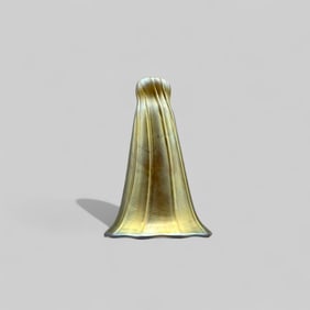 Gold Aurene Art Glass Shade