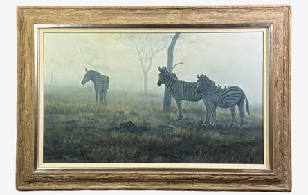 "Zebras in the Mist" by Dino Paravino