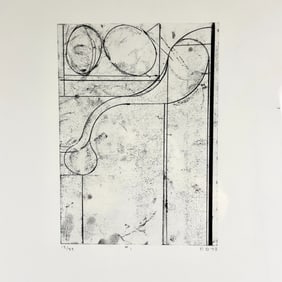 Etching from "Six Soft Ground Etchings, Richard Diebenkorn