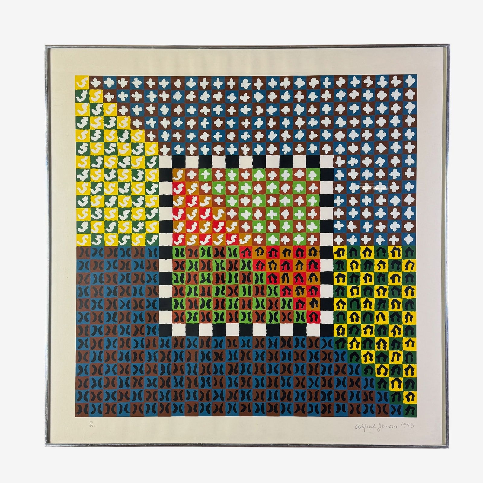 "Untitled #4", Screenprint by Alfred Jensen (1 of 4)