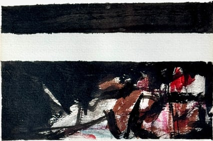 Roger Sayre Abstract Works on Paper (Pair)