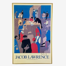 Signed Jacob Lawrence Poster from Cincinnati Art Museum