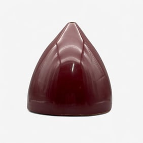 H. Johnson Asymmetrical Maroon Vase