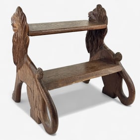 Carved Step Stool