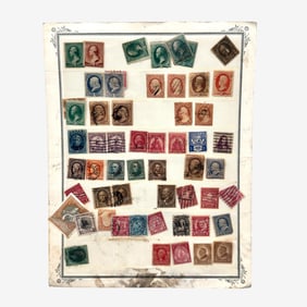 Page of Early American Stamps