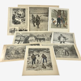 Set of A.B. Frost Prints from Harper's Weekly