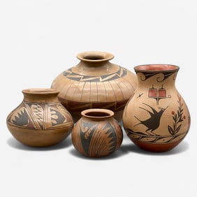 Four Pieces of Native American Pottery