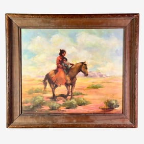 Native American Scene by Melody Asbury