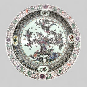 Chinese Porcelain Famille Verte Charger