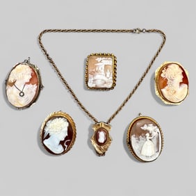 Collection of Cameos, Many 14k & 10k Bezels