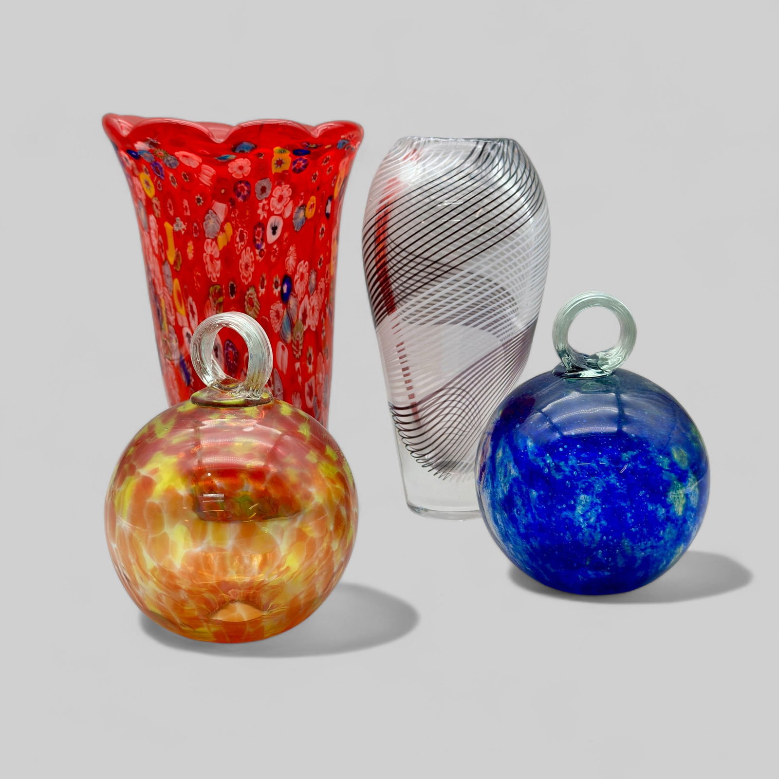 Four Contemporary Pieces of Art Glass (1 of 4)