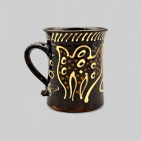 1940s Slipware Mug by Henry Hammond (1914-1989)