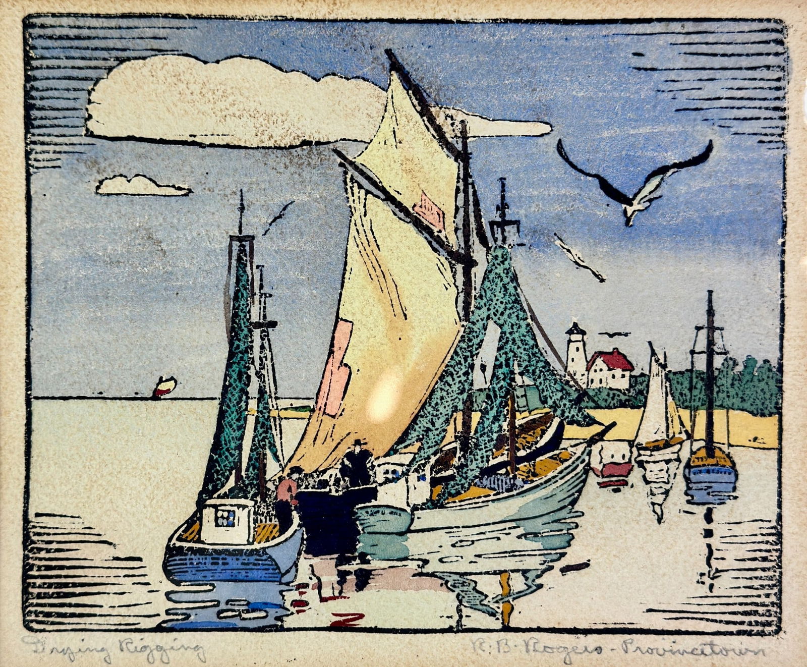 "Drying Rigging, Provincetown" by Robert Rogers (1 of 4)
