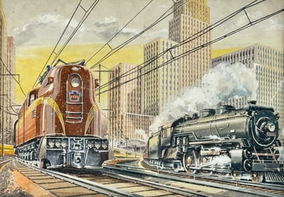 Urban Rail Scene by THomas Edward North